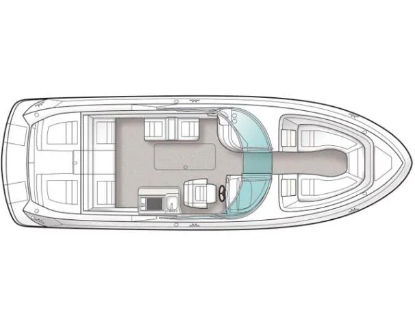 Slide: The Image of Chrome control knob on 2010 Sea Ray 300 SLX boat dashboard. - 7