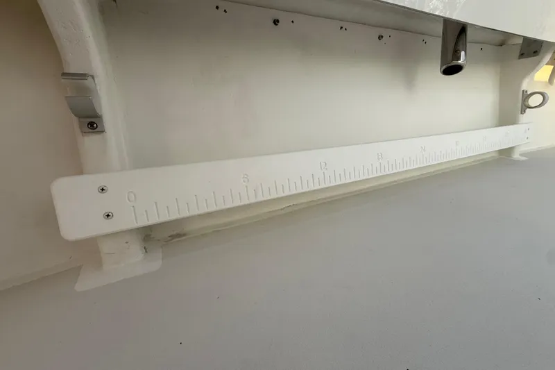 Slide: The Image of 2024 Parker 1801 Center Console boat with built-in measuring ruler on deck. - 39