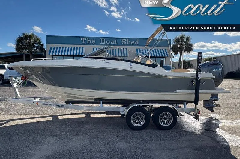 The Image of 2026 Scout 222 Dorado boat on trailer at authorized dealer, The Boat Shed. - 0