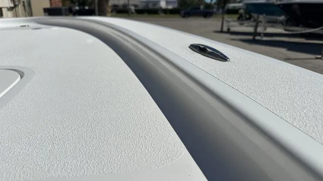 Slide: The Image of Close-up of ALK2 Powerboats 17HS 2026 deck design. - 40