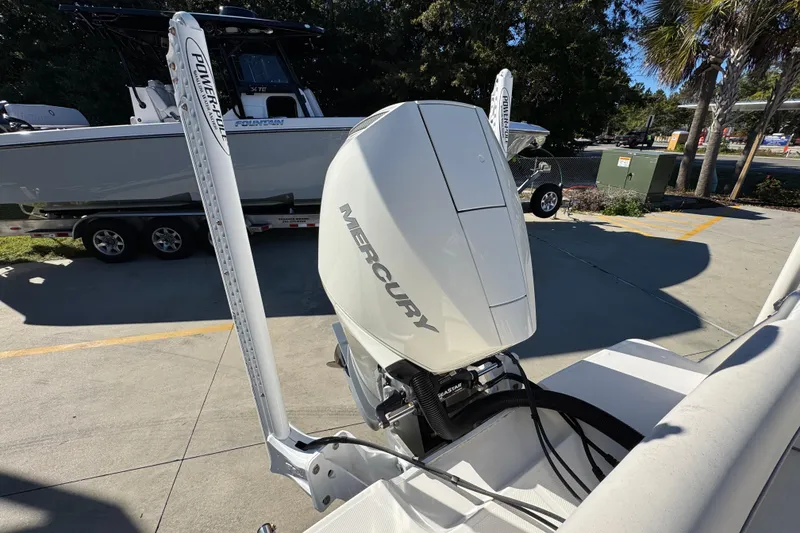 Slide: The Image of 2022 Sea Born LX22 Center Console with Mercury outboard engine and Power-Pole anchors. - 44