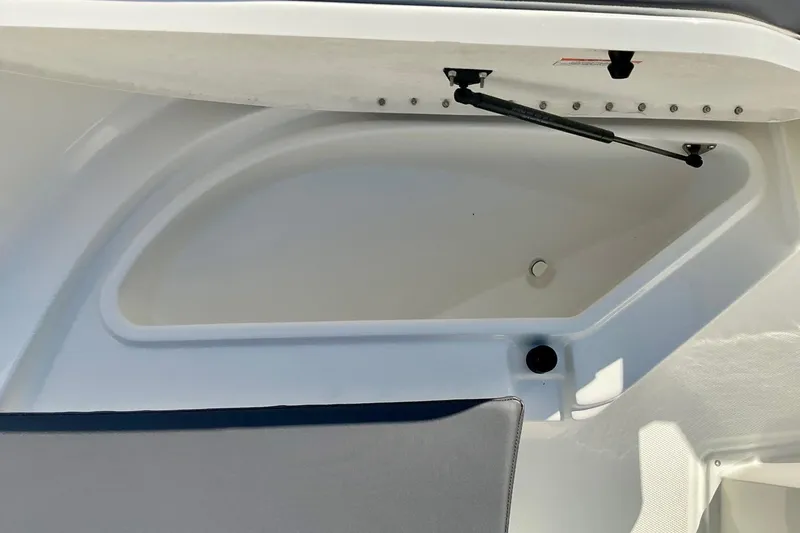 Slide: The Image of Storage compartment on 2026 Bayliner Trophy T20CC boat, featuring sleek design and durable materials. - 8