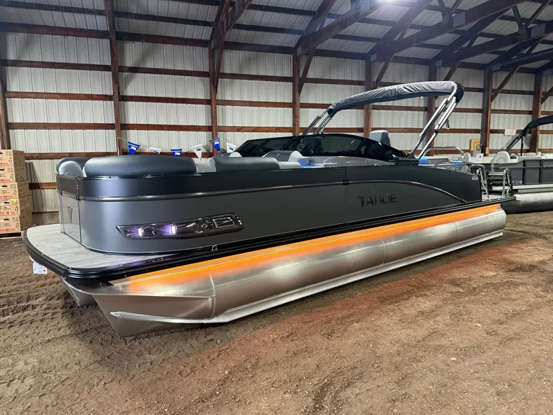 Slide: The Image of Tahoe Cascade 2385 Elite Windshield Tritoon & Honda 4-Stroke EFI 2026 - 48