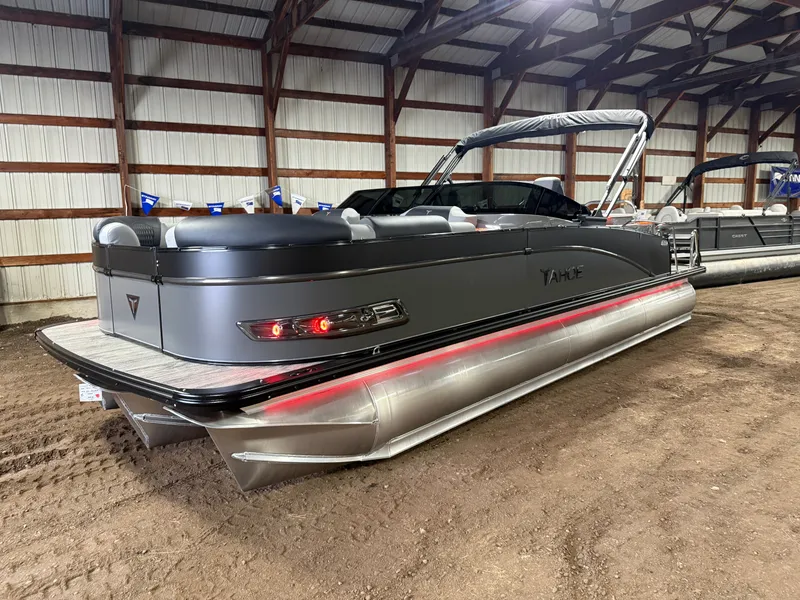 Slide: The Image of Tahoe Cascade 2385 Elite Windshield Tritoon & Honda 4-Stroke EFI 2026 - 63