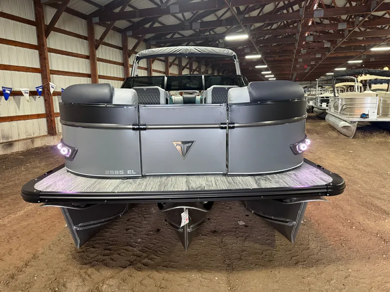 Slide: The Image of Tahoe Cascade 2385 Elite Windshield Tritoon & Honda 4-Stroke EFI 2026 - 47