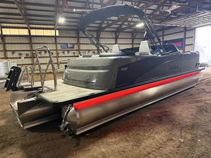 Slide: The Image of Tahoe Cascade 2385 Elite Windshield Tritoon & Honda 4-Stroke EFI 2026 - 60