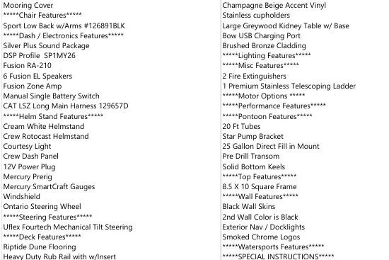 Slide: The Image of 2025 Avalon LSZ Cruise features list with seating, electronics, and performance details. - 15