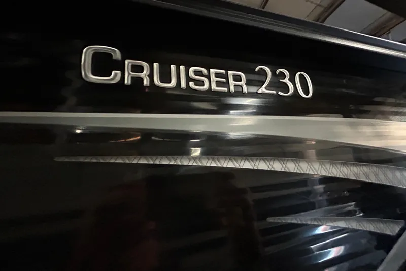 Slide: The Image of Label on 2019 Harris CRUIZER 230 SALT EDITION boat, showing model and serial numbers. - 32