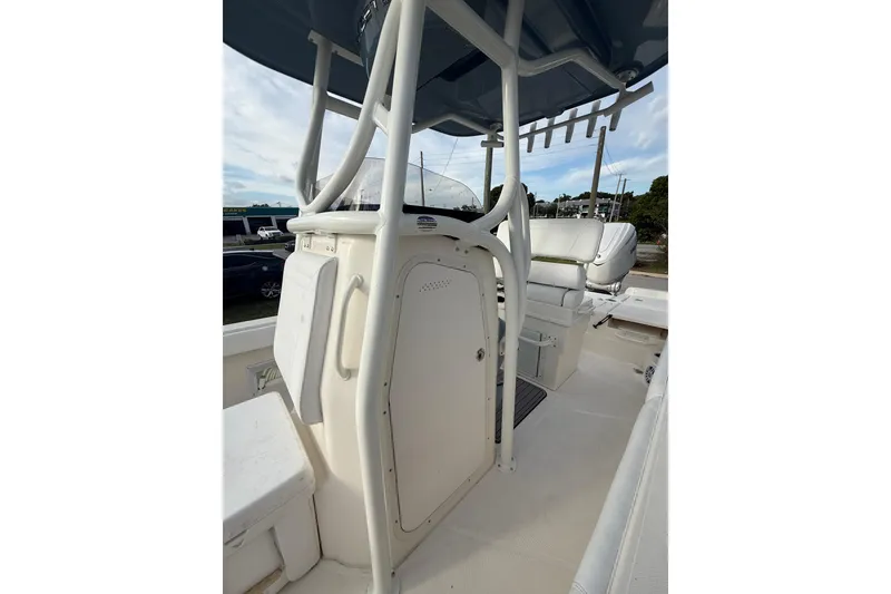 Slide: The Image of 2026 Skeeter SX2550 Family boat interior with seating and storage compartments. - 19