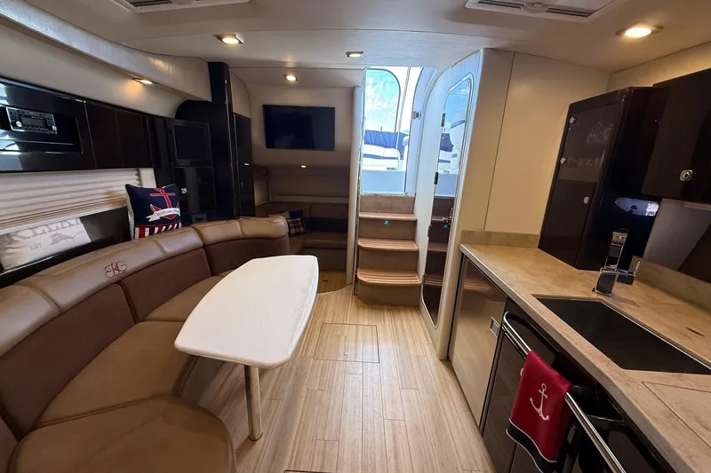 Slide: The Image of Luxurious interior of a 2015 Formula 37 Performance Cruiser with modern amenities. - 33