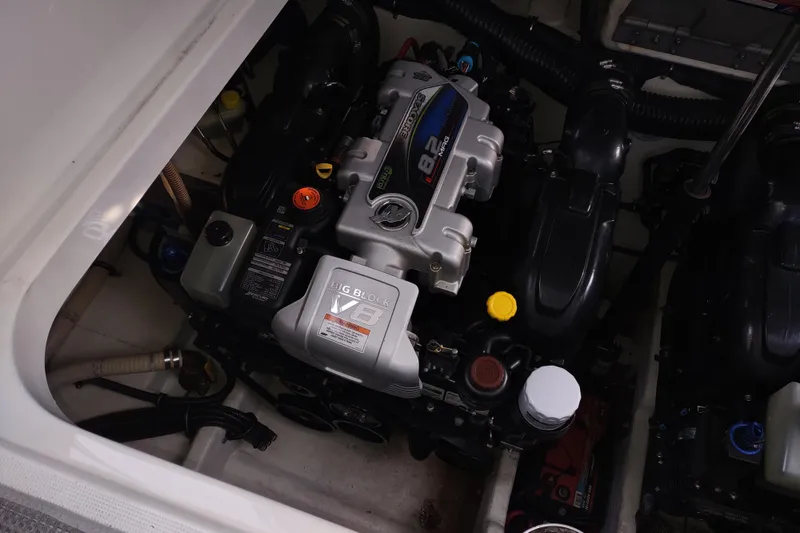 Slide: The Image of Engine compartment of a 2015 Formula 37 Performance Cruiser with a MerCruiser 8.2L V8 engine. - 37