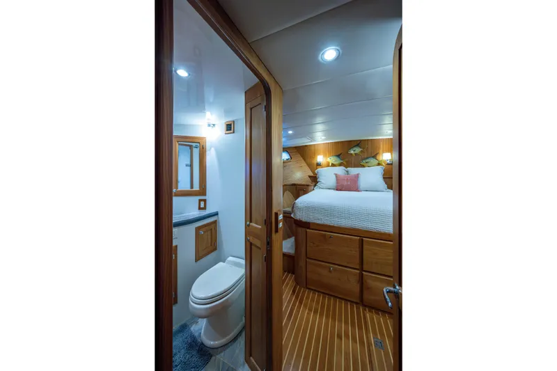 Slide: The Image of Master stateroom and en suite head entrance from the companionway - 39