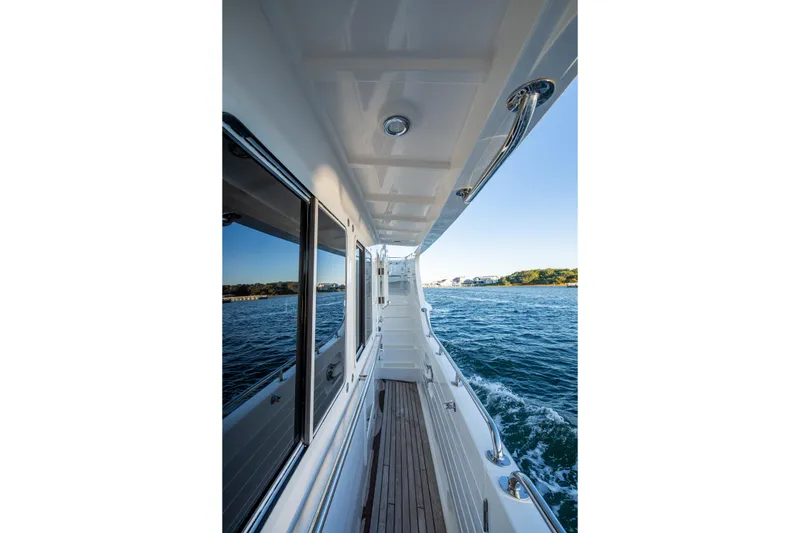 Slide: The Image of Starboard side deck looking forward from the aft deck - 5