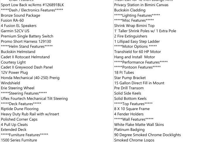 Slide: The Image of 2025 Avalon VENTURE CRUISE features list, including electronics, helm, steering, and performance options. - 6