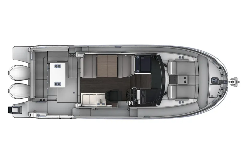 Slide: The Image of 2024 Jeanneau NC 895 Series 2 interior kitchen with modern appliances and scenic water view. - 11