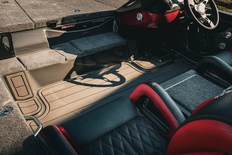 Slide: The Image of Interior of 2026 Phoenix 721 ZXL boat with sleek design and comfortable seating. - 10