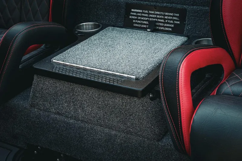 Slide: The Image of Interior of 2026 Phoenix 721 ZXL with red and black seats, carpeted panel. - 13