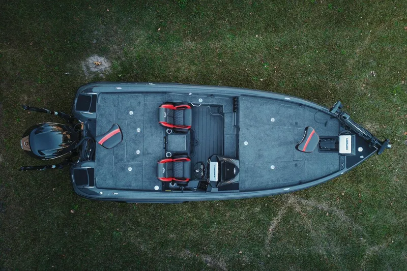 Slide: The Image of Overhead view of 2026 Phoenix 721 ZXL boat on grass. - 3