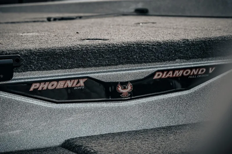 Slide: The Image of 2026 Phoenix 721 ZXL boat with Diamond V hull design, close-up view. - 16