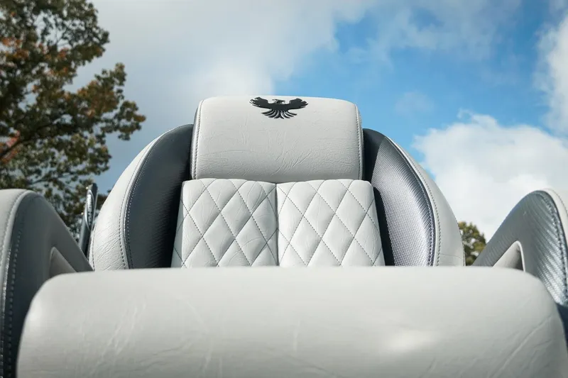 Slide: The Image of Luxurious interior of 2026 Phoenix 721 ZXL with quilted leather seats and emblem. - 33