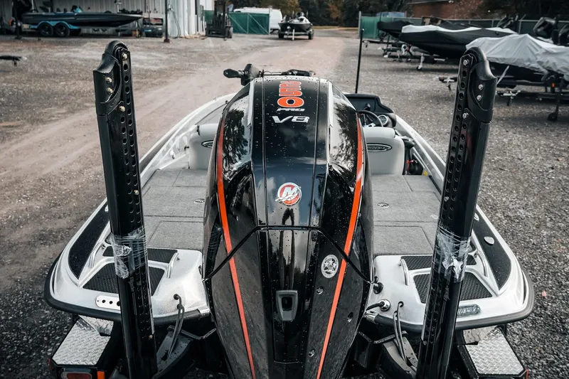 Slide: The Image of 2026 Phoenix 721 ZXL boat with powerful V8 engine, parked outdoors. - 9