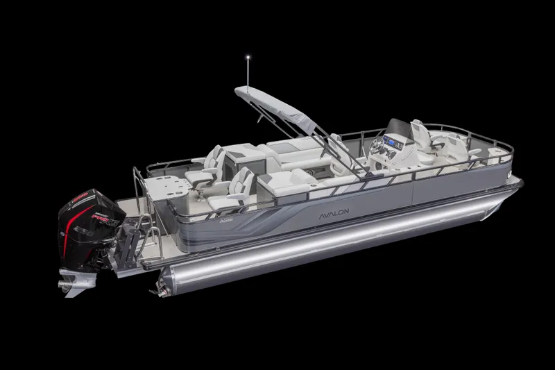 Slide: The Image of 2026 Avalon Venture 85 Center Console Fish boat with sleek design and modern features. - 17