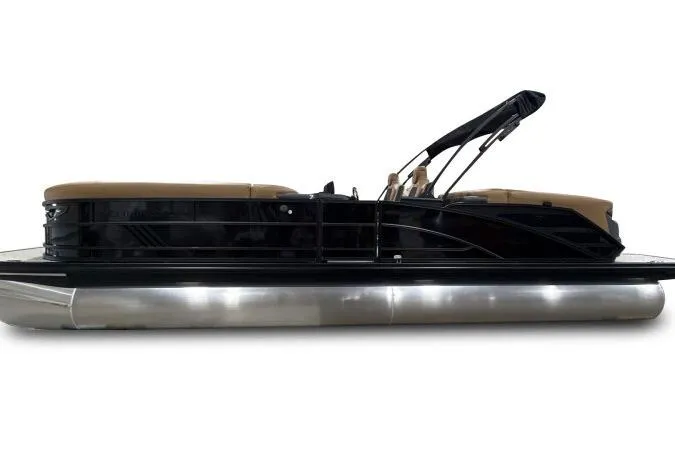 Slide: The Image of 2026 Bennington 26 MFBSF pontoon boat with sleek design and modern features. - 4