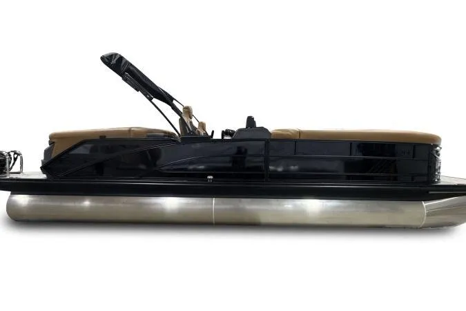 Slide: The Image of 2026 Bennington 26 MFBSF pontoon boat with sleek design and luxurious seating. - 8