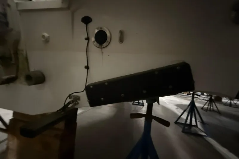 Slide: The Image of 2024 Jeanneau NC Sport 795 Series 2 boat hull on stands in storage. - 4