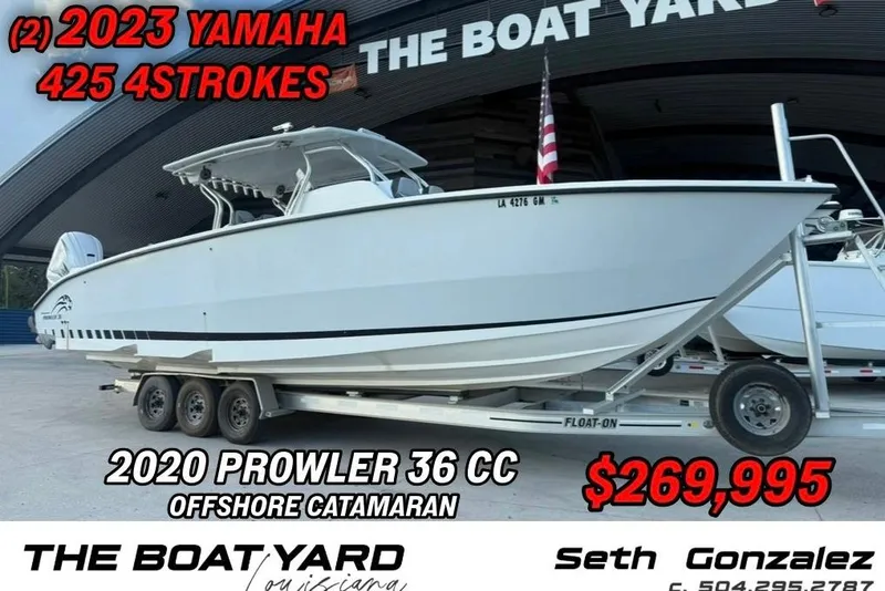 The Image of 2020 Prowler 36 CC Catamaran with 2023 Yamaha engines, priced at $269,995. - 0