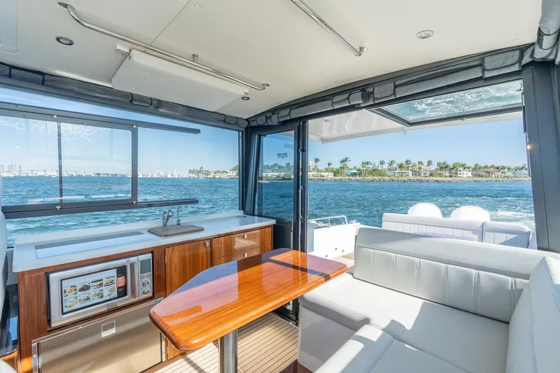Slide: The Image of Luxurious interior of 2025 MJM 42 yacht with ocean view and modern amenities. - 27