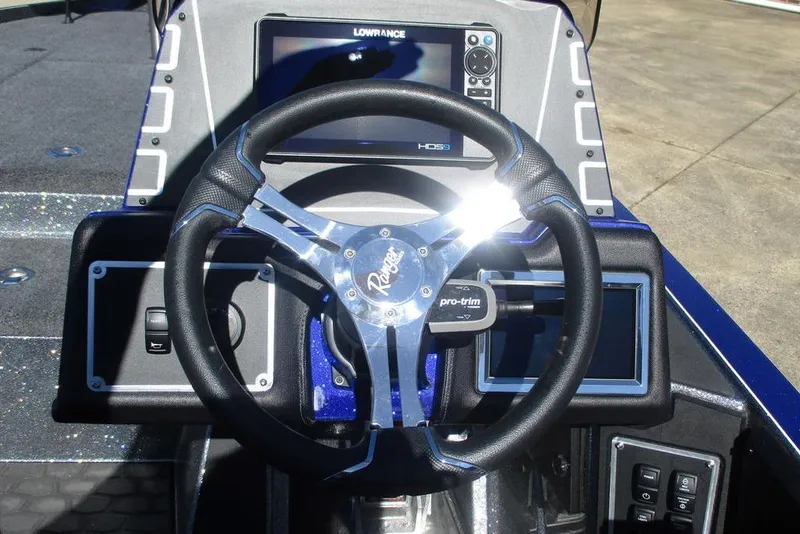 Slide: The Image of Steering wheel and dashboard of 2026 Ranger Z519 Ranger Cup Equipped boat. - 3
