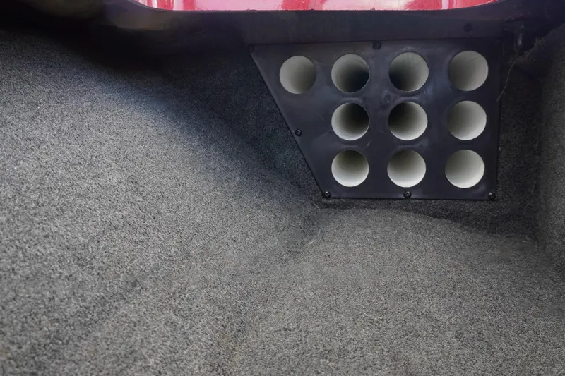 Slide: The Image of Interior of 2011 Ranger Z119 boat with rod storage compartment. - 15