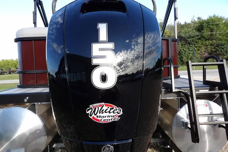 Slide: The Image of 2026 Bennington S L-Bench 22 SL pontoon boat with 150 horsepower engine. - 30