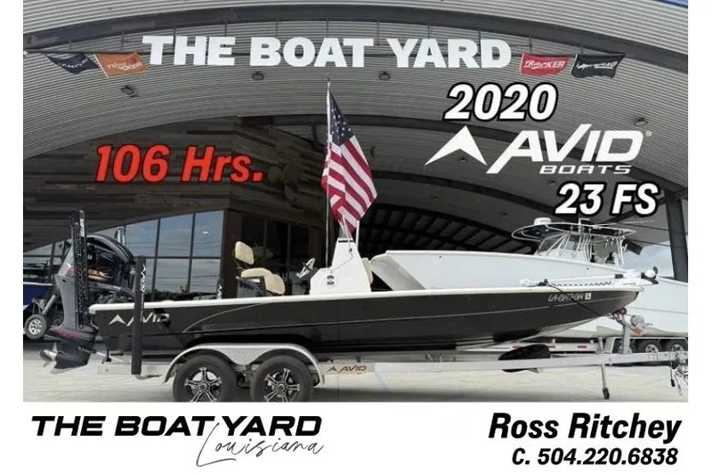 The Image of Avid 23 FS boat at The Boat Yard, Louisiana, with 106 hours, 2020 model. - 0