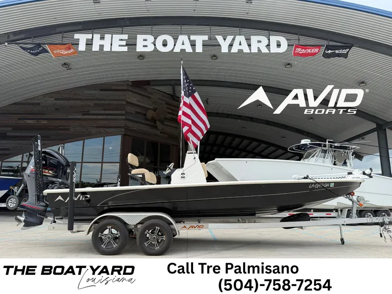 The Image of 2020 Avid 23 FS boat on trailer at The Boat Yard dealership. - 1