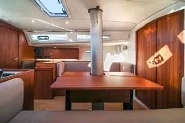 Slide: The Image of 2021 J Boats J/112E interior with wooden finishes and modern design. - 5
