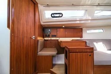 Slide: The Image of 2021 J Boats J/112E interior with wood finish and modern design. - 6