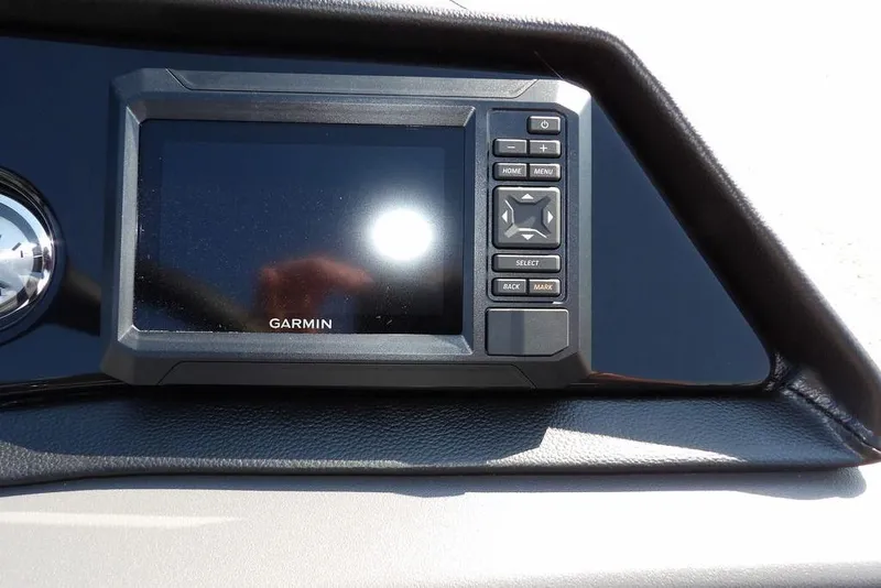 Slide: The Image of Garmin display on 2026 Bennington S Quad Bench 22 SSR boat dashboard. - 25