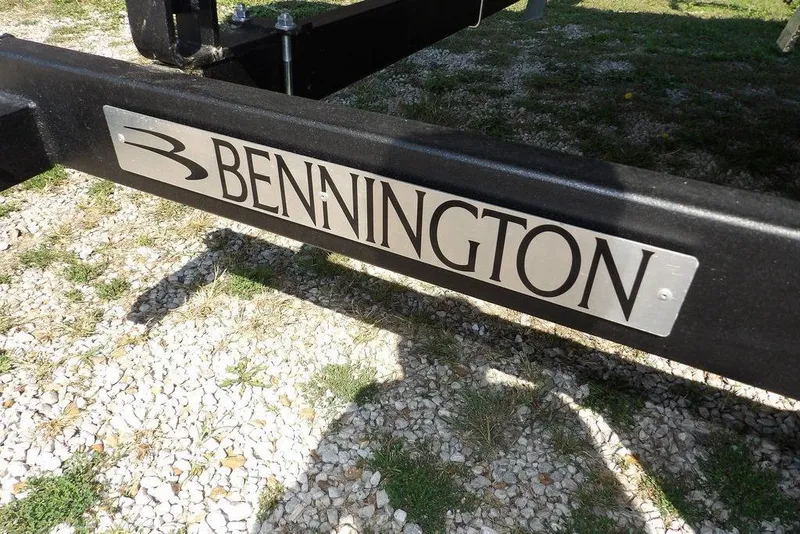 Slide: The Image of Bennington logo on 2026 S Quad Bench 22 SSR boat trailer. - 44