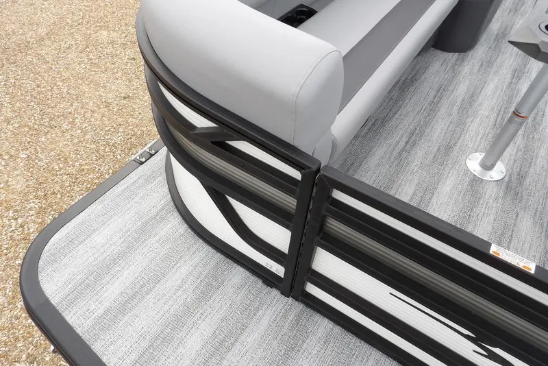 Slide: The Image of 2026 Bennington S Swingback 22 SSB pontoon boat interior with sleek seating and modern design. - 10