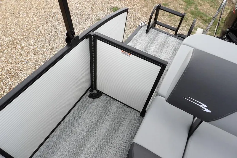 Slide: The Image of 2026 Bennington S Swingback 22 SSB interior with sleek seating and modern design. - 24
