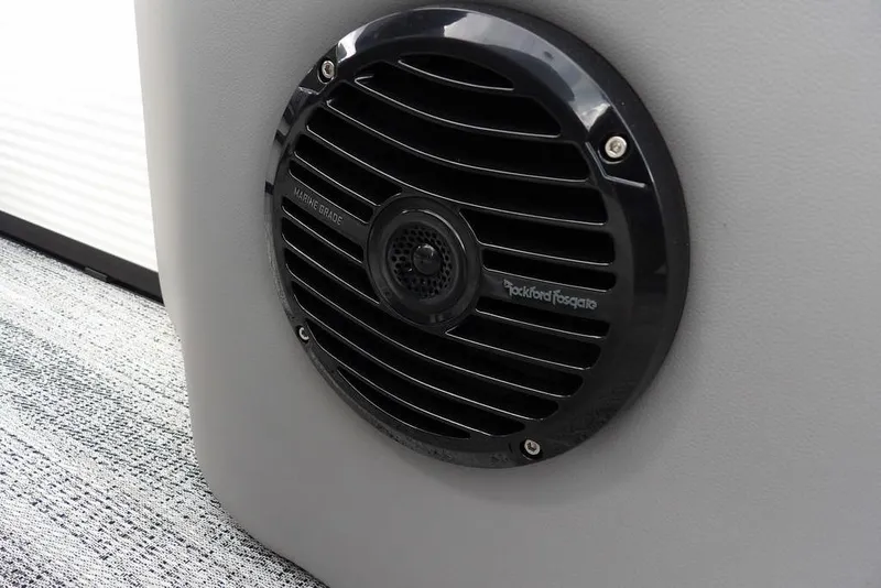 Slide: The Image of Marine-grade speaker on 2026 Bennington S Swingback 22 SSB boat, featuring Rockford Fosgate design. - 32