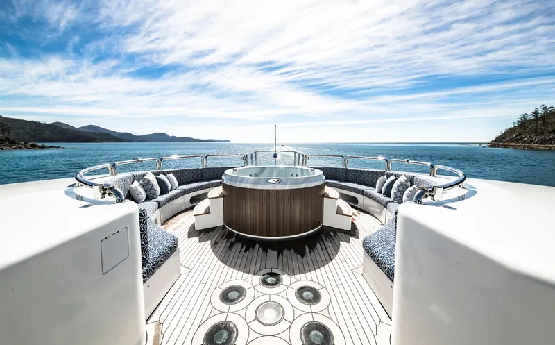 Slide: The Image of Luxurious 2005 New Zealand Yachts Wave Piercer with jacuzzi, scenic ocean view. - 9
