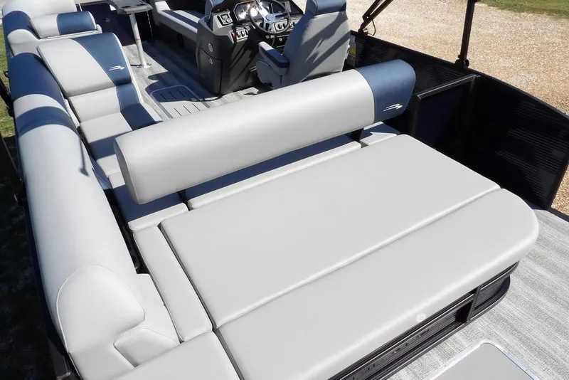 Slide: The Image of 2026 Bennington S Swingback 22 SSB boat interior with spacious seating and modern design. - 28