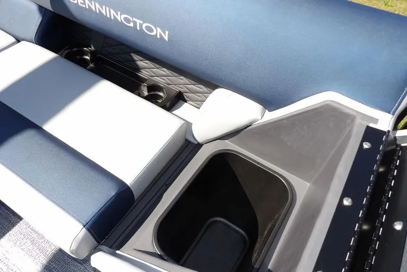 Slide: The Image of 2026 Bennington S Swingback 22 SSB boat seating with storage compartment. - 35