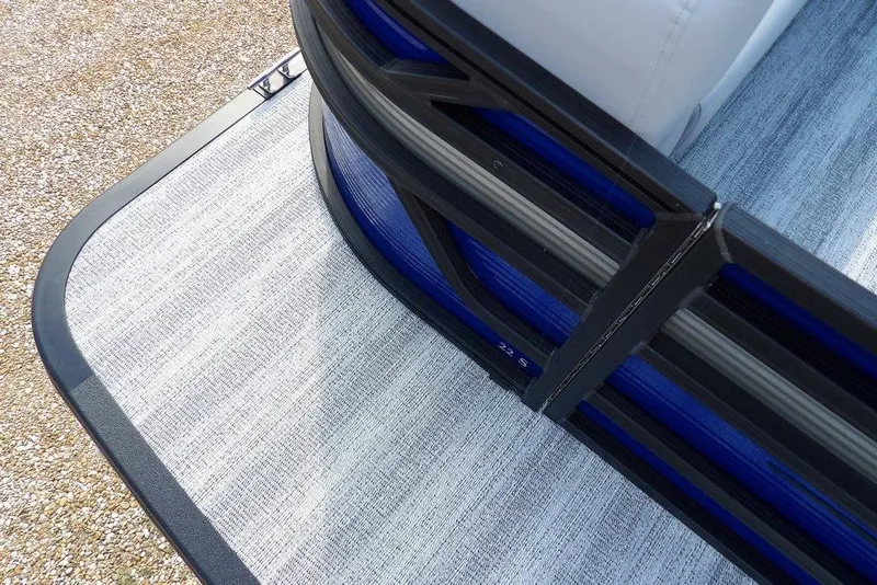 Slide: The Image of 2026 Bennington S Quad Bench 22 SSR pontoon boat corner detail. - 11