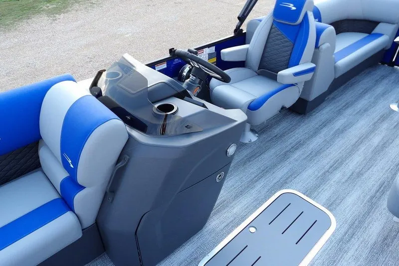 Slide: The Image of Rockford Fosgate PMX-1 audio system on 2026 Bennington S Quad Bench 22 SSR. - 24