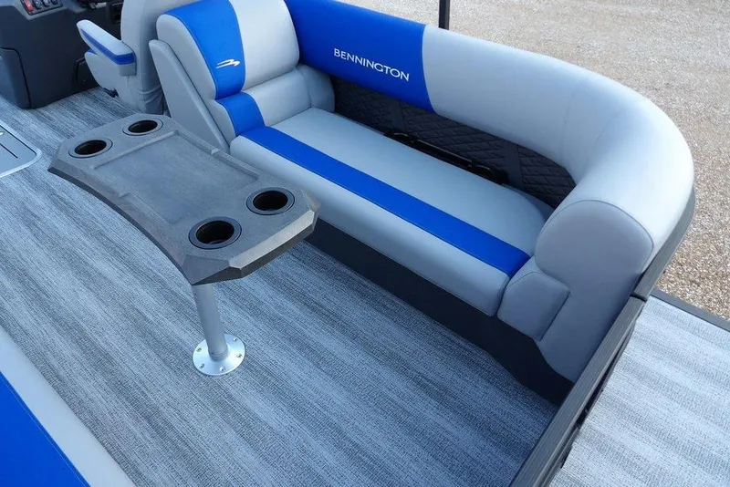 Slide: The Image of Bear Trailer logo on gravel, supporting 2026 Bennington S Quad Bench 22 SSR. - 36