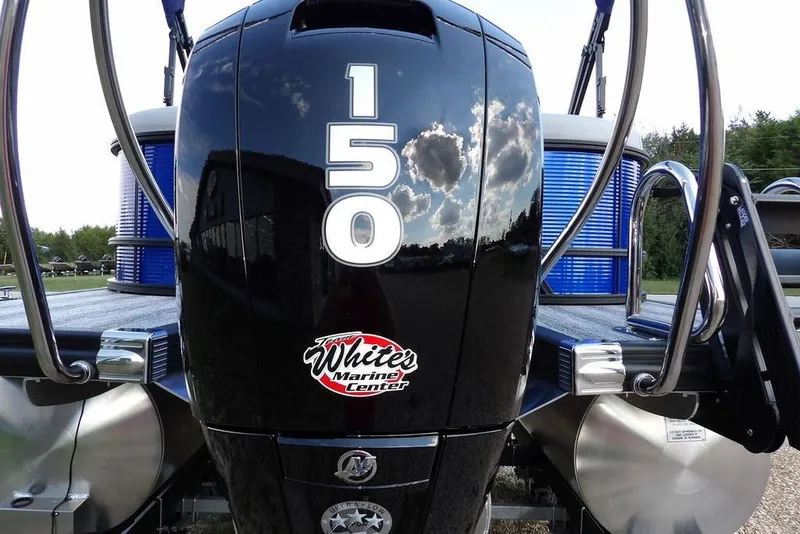 Slide: The Image of 2026 Bennington S Quad Bench 22 SSR with powerful 150 engine at White's Marine Center. - 51